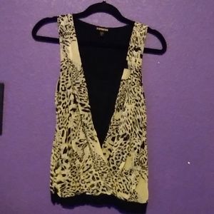 Express leopard print sleeveless top S